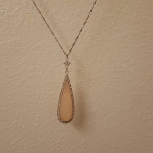 Long gem necklace